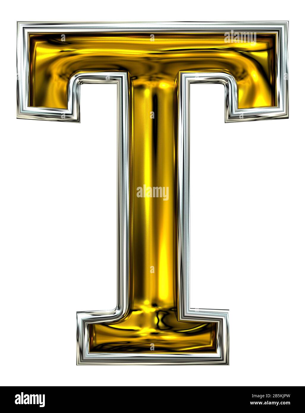 Gold letter T stock illustration. Illustration of metal - 120994550