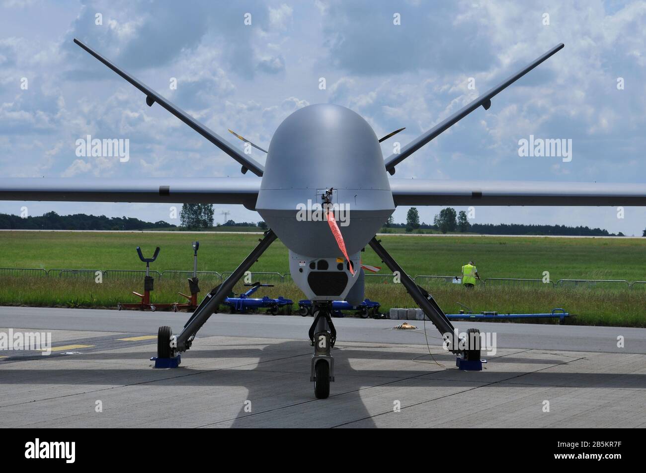 Drohne, Predator B, U.S. Army, ILA, Berlin-Schoenefeld, Deutschland Stock Photo