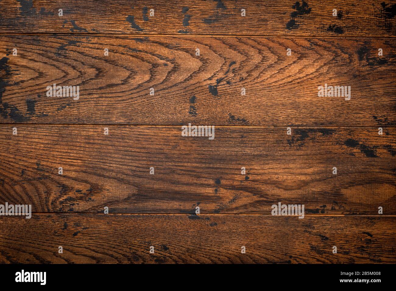 Old brown wooden planks background. Rustic wooden table backdrop Stock
