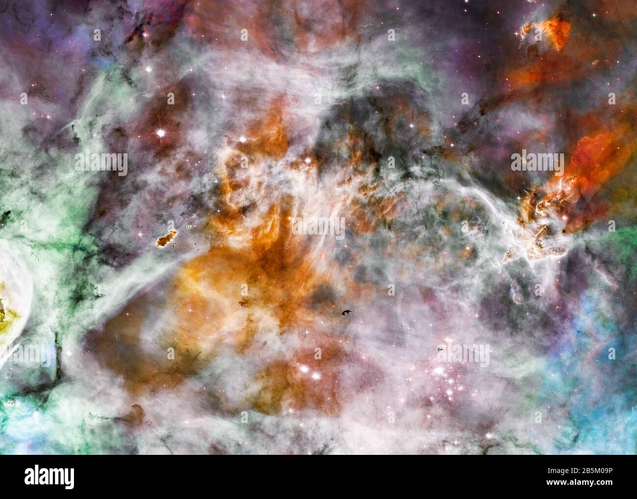 Star forming region somewhere in deep space near pillars of creation.  Science fiction wallpaper. Elements of the image were furnished by NASA  Stock Photo - Alamy