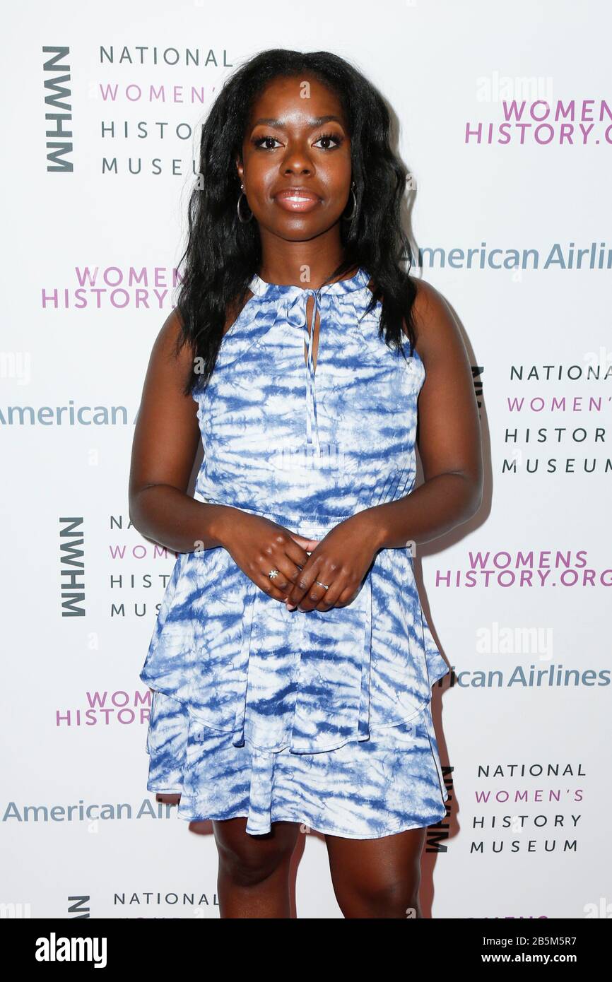 Los Angeles, USA. 08th Mar, 2020. Camille Winbush walking the red
