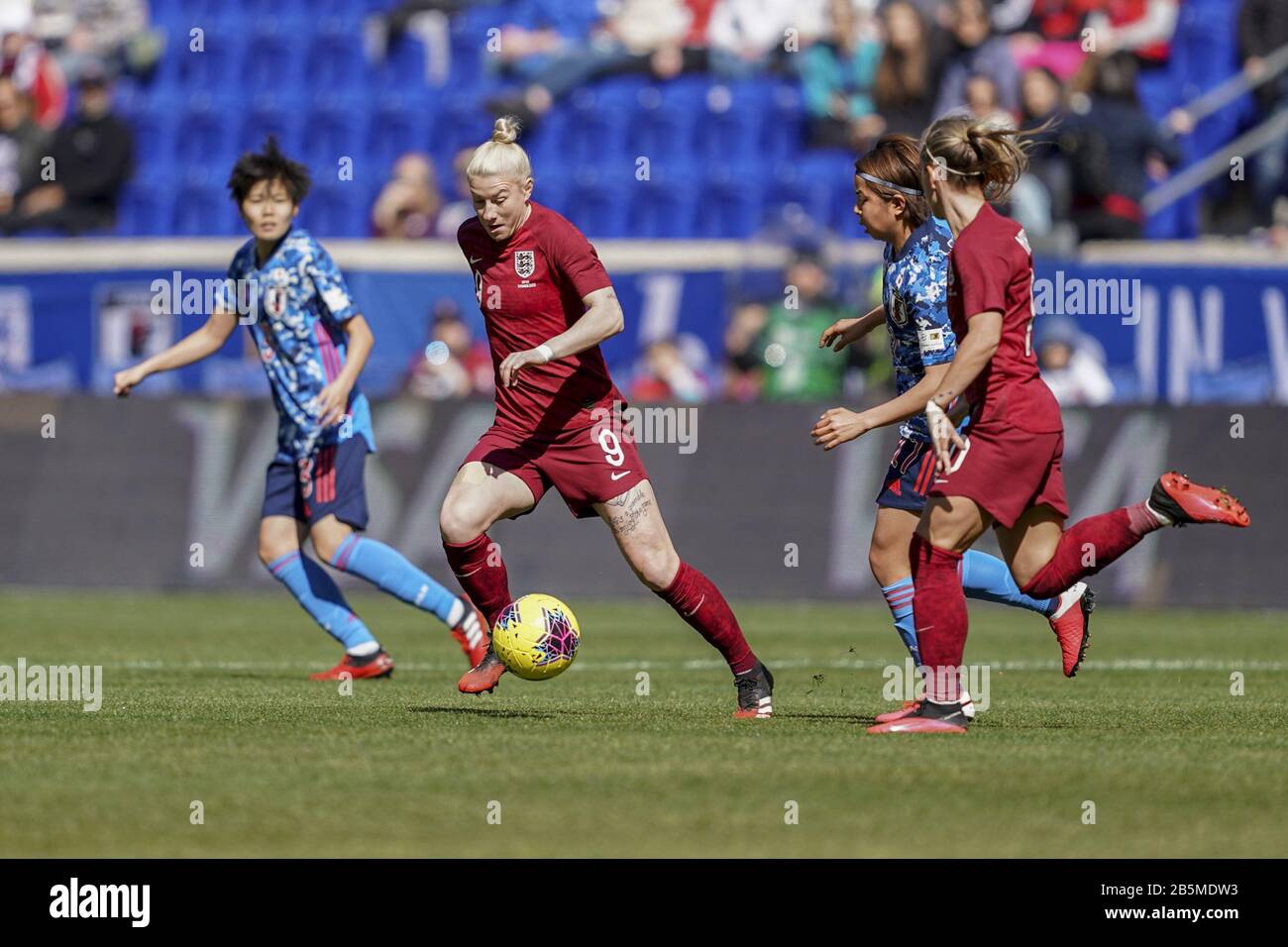 Harrison, United States Of America. 08th Mar, 2020. HARRISON. USA. MAR 08: England striker Beth England during the 2020 SheBelieves Cup Women's International friendly football match between Japan Women and England Women at Red Bull Arena in Harrison, NJ, USA. ***No commericial use*** (Photo by Daniela Porcelli/SPP) Credit: SPP Sport Press Photo. /Alamy Live News Stock Photo
