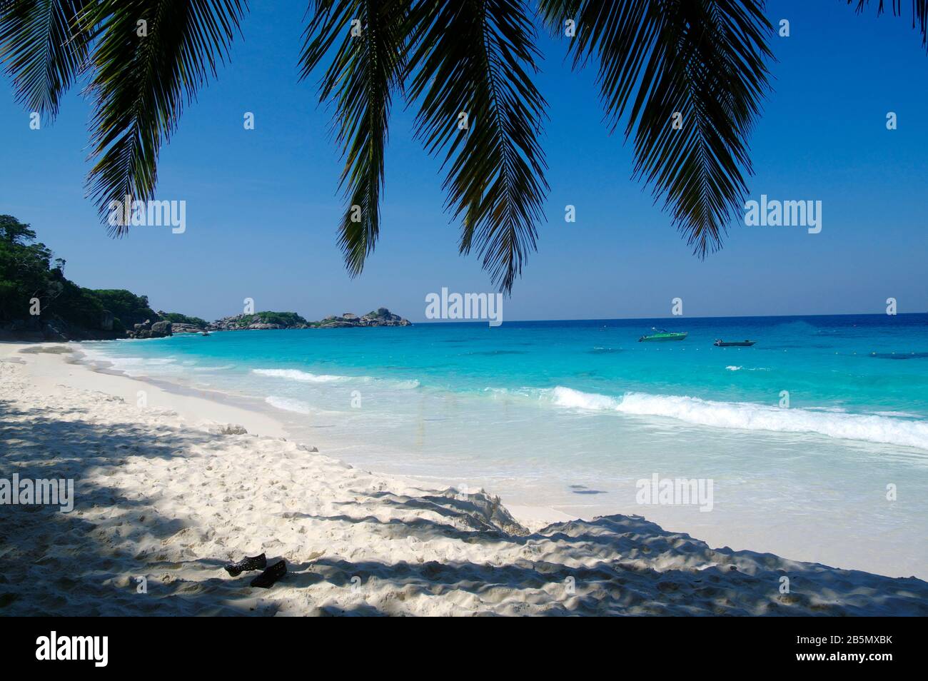 Phang Nga, Thailand-DEC 16, 2019 : clear water beautiful sea like a heaven at Similan island, Phang-nga Thailand Stock Photo