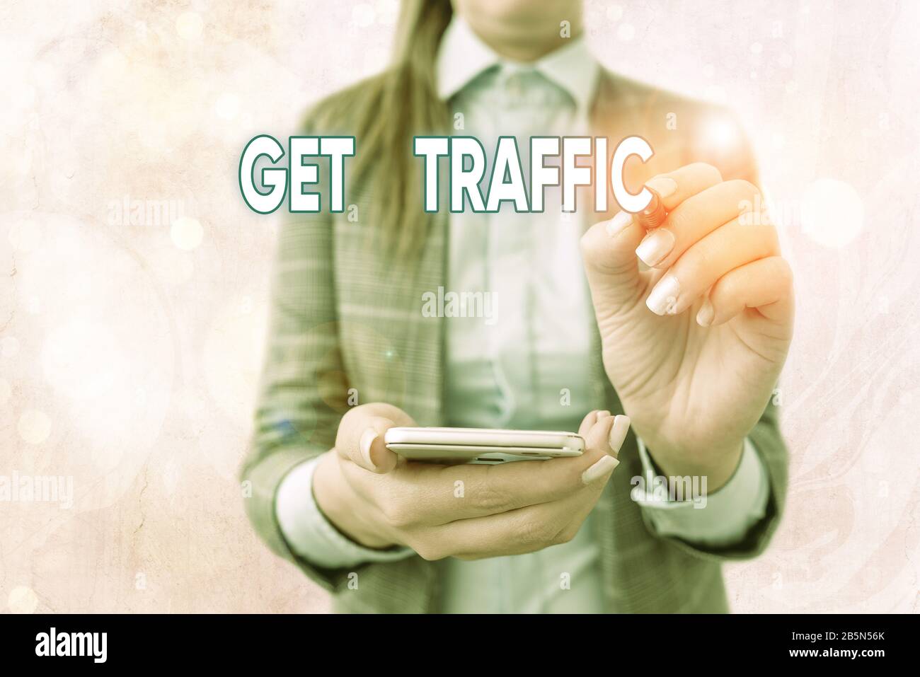 Sent Data. Sign Text sign showing Get Traffic. Business photo text amount of data sent ...