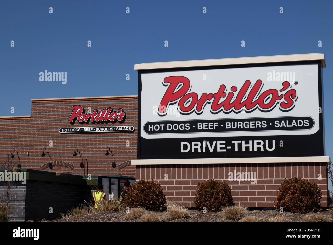 Avon Circa March 2020 Portillo's Restaurant is a fast casual