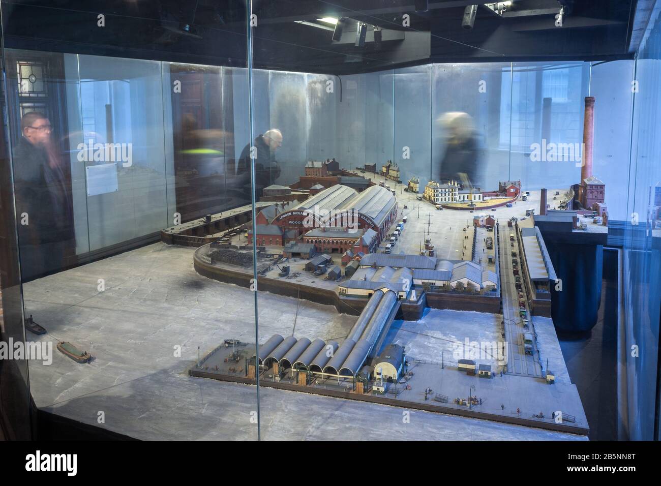 Scale model of Woodside in Birkenhead Town Hall, Hamilton square. Stock Photo