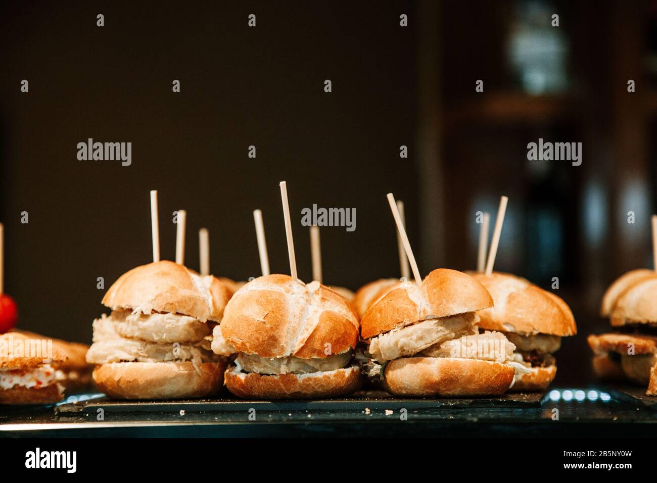 Mini Turkey Burgers stock photo Stock Photo