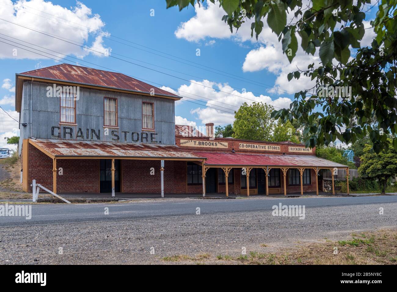 Brook’s Store, built and extended in 18661868, almost intact, the building was run as general