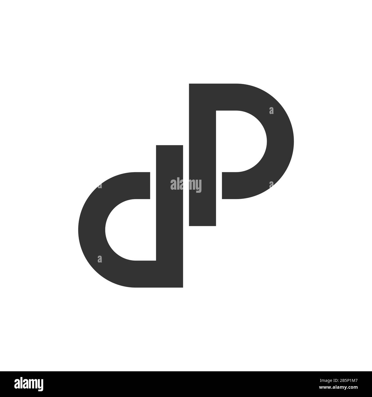 Letter p logo Black and White Stock Photos & Images - Alamy