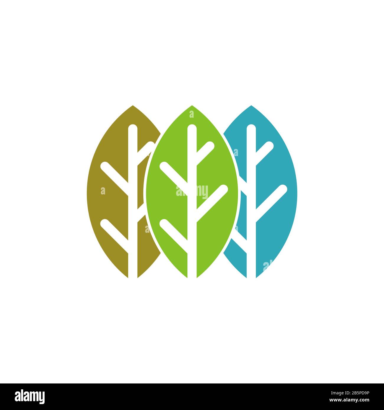 Circle Green Leaf Logo Template Illustration Design. Vector EPS 10 ...