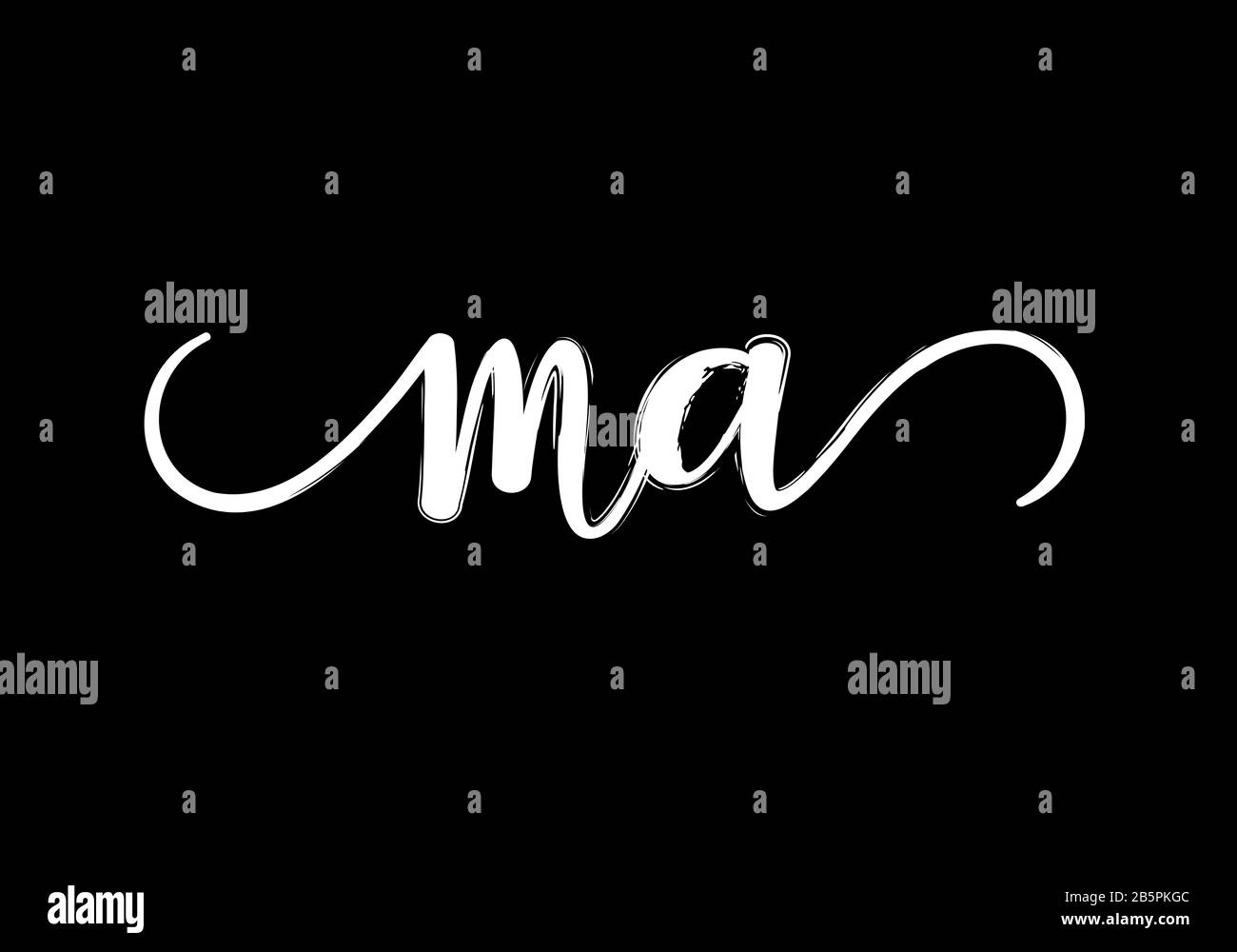 M A MA Initial Letter Logo design vector template, Graphic Alphabet ...