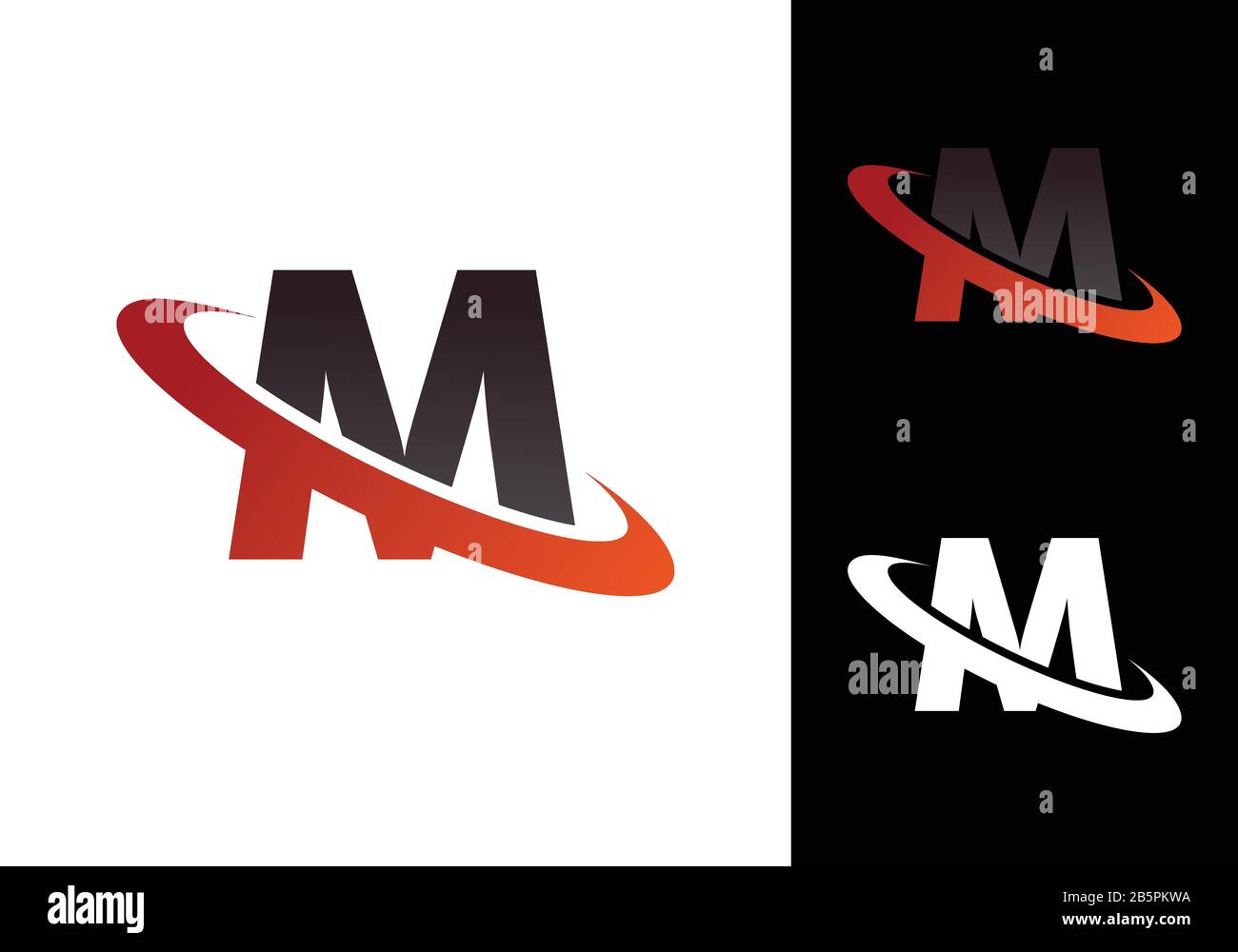 Initial M Letter Logo design vector template, Graphic Alphabet Symbol ...