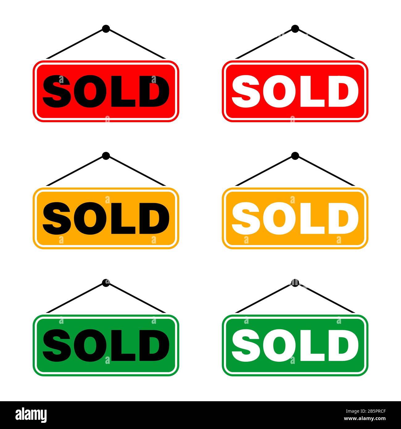 sold signage vector template design illustration design vector eps 10 stock photo alamy