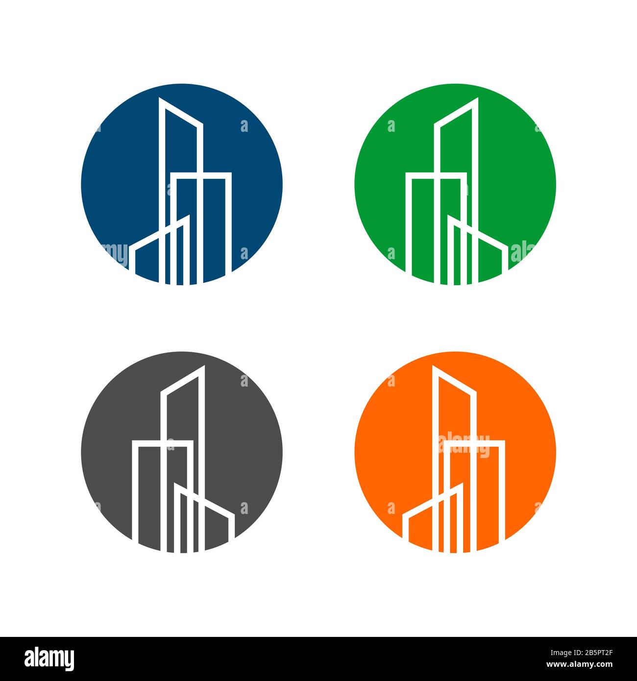 Line Building Real Estate Logo Template Illustration Design. Vector EPS ...
