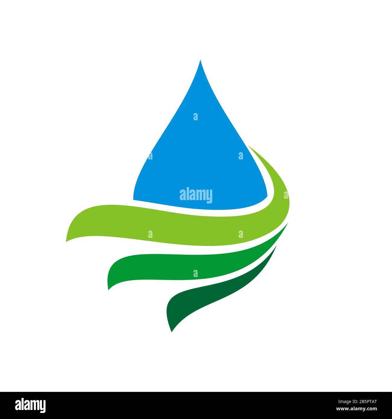 Drop Water and Swoosh Logo Template Illustration Design. Vector EPS 10 ...