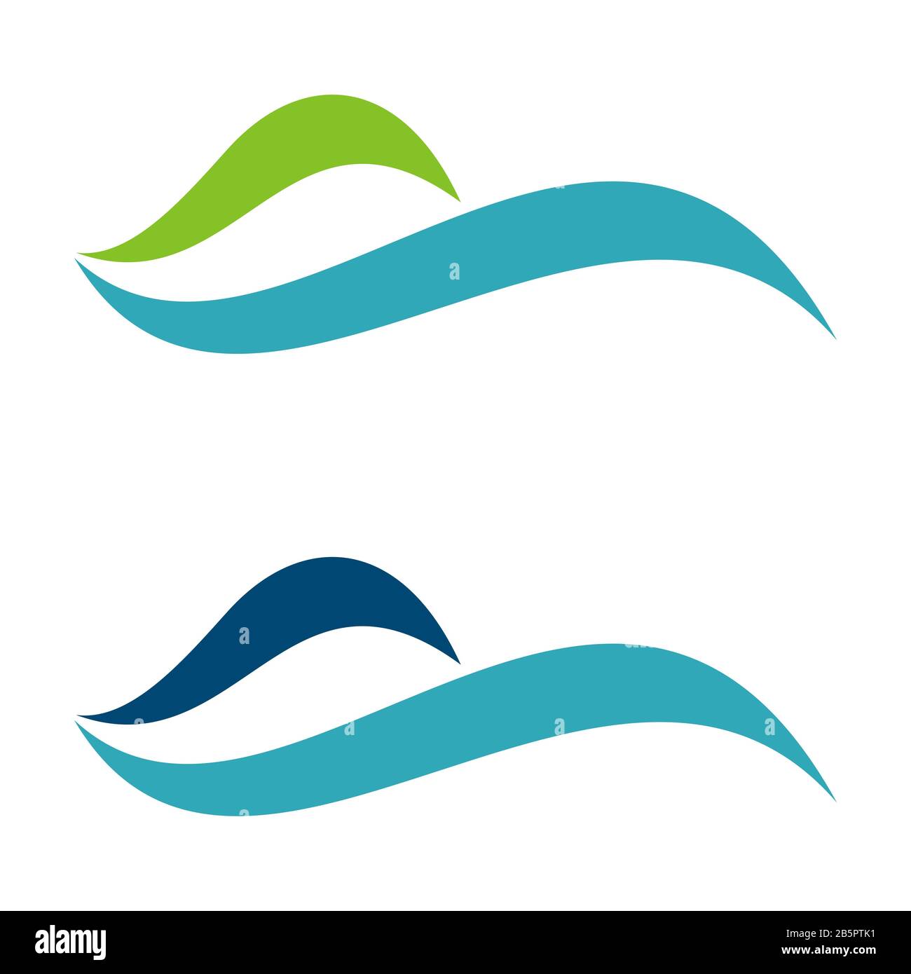 Blue Water Swoosh Logo Template Illustration Design. Vector EPS 10 ...
