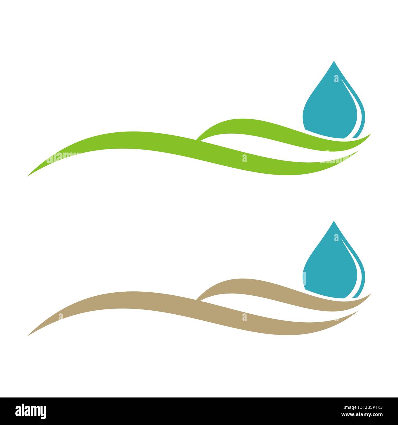 Drop Water and Swoosh Logo Template Illustration Design. Vector EPS 10 ...