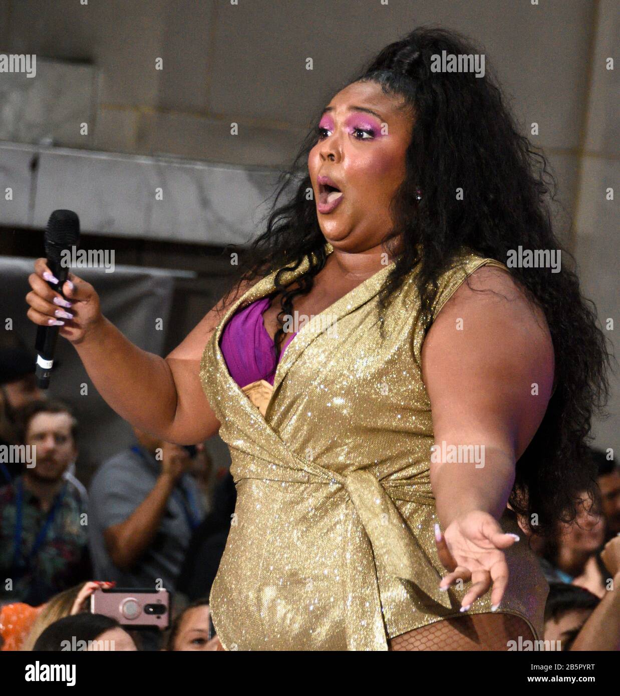 NEW YORK, NY, USA - AUGUST 23, 2019: American Singer-Songwriter Lizzo