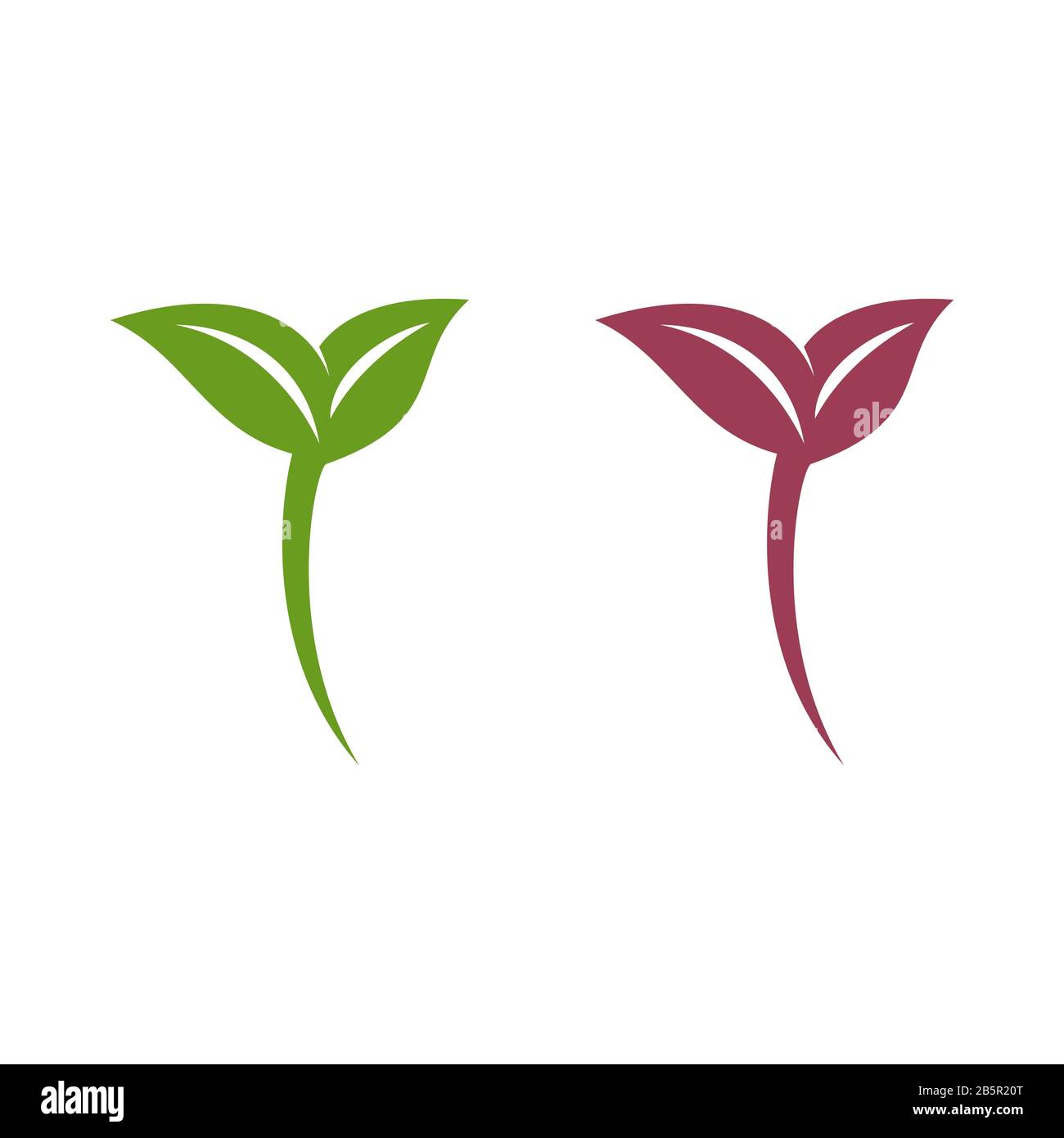 Leaf Growth Logo Template Illustration Design. Vector EPS 10 Stock ...