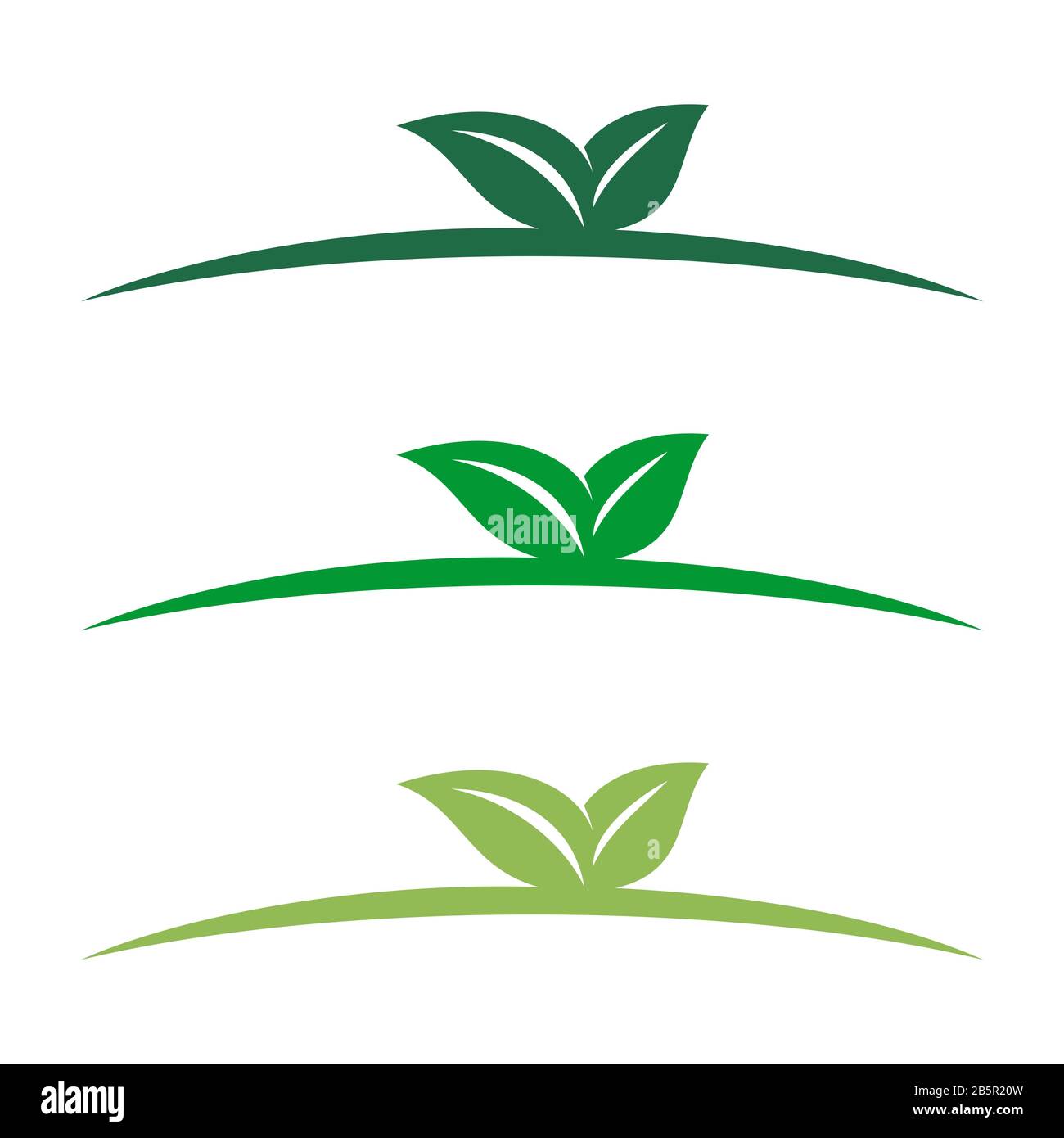 Green Leaf Growth Logo Template Illustration Design. Vector EPS 10 ...