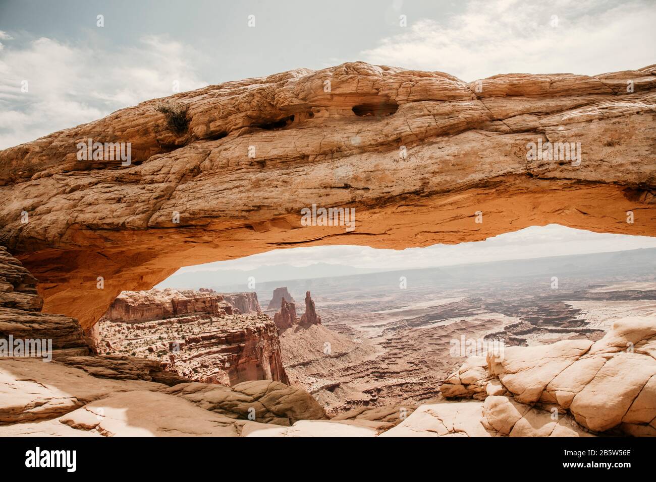 Mesa Arch in Canyonlands National Park Stock Photo