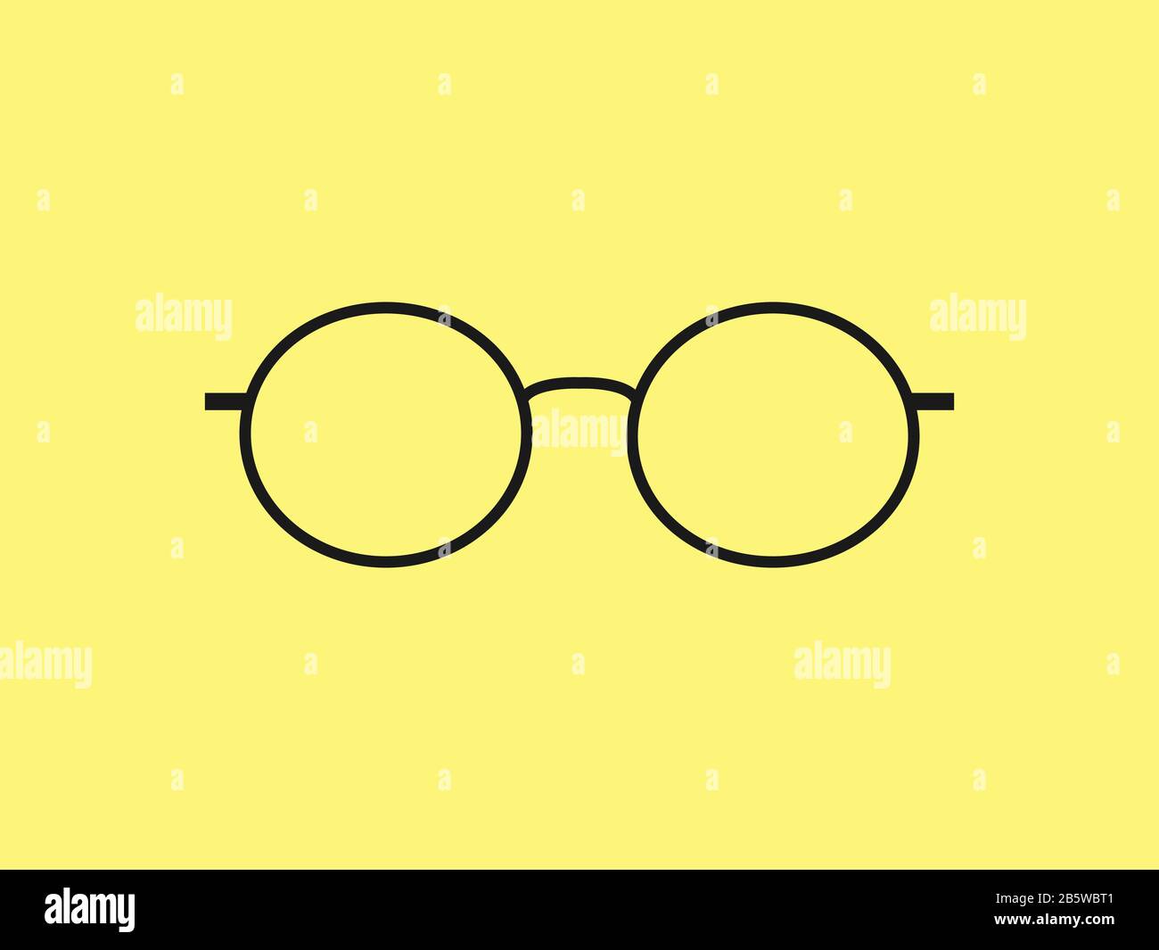 Eyeglasses, glasses icon. Vector illustration, flat design Stock Vector