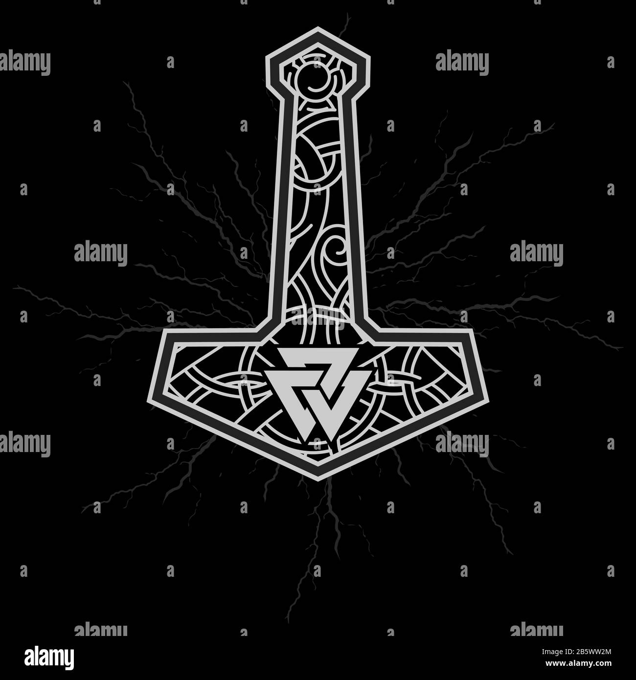 Thors hammer - Mjolnir and the Scandinavian ornament Stock Vector Image & Art - Alamy Thors hammer - Mjolnir and the Scandinavian ornament Stock Vector Image & Art - Alamy