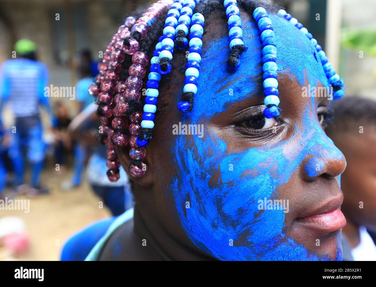 Trinidad carnival mask hi-res stock photography and images - Alamy