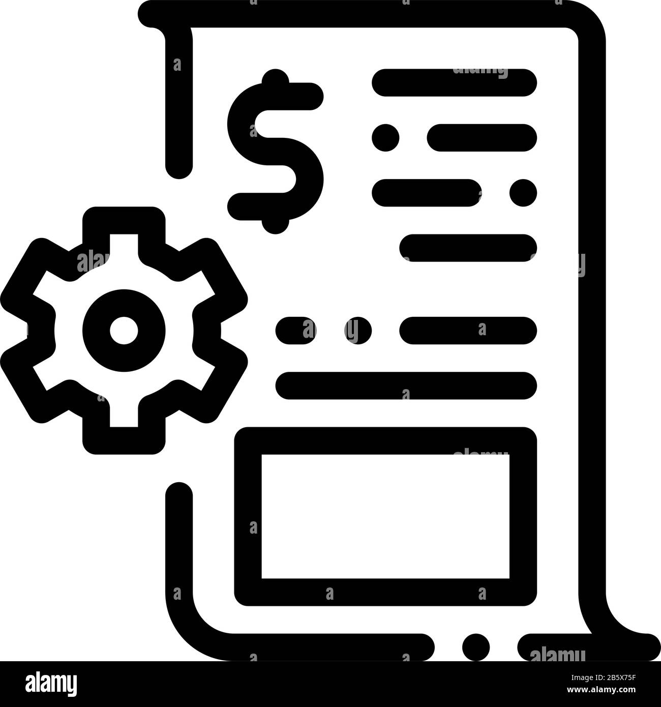 Job Contract Icon Vector Outline Illustration Stock Vector Image & Art ...