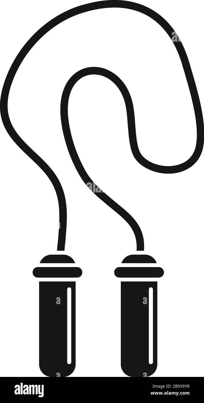 Jump rope icon. Simple illustration of jump rope vector icon for web ...