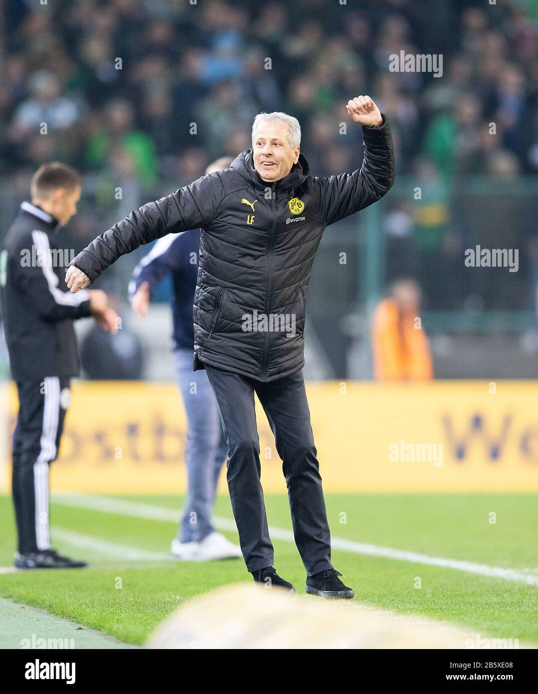 Final Jubilation Coach Lucien Favre Do Soccer 1 Bundesliga 25th Matchday Borussia Monchengladbach Mg Borussia Dortmund Do On March 7th 2020 In Borussia Monchengladbach Germany Usage Worldwide Stock Photo Alamy