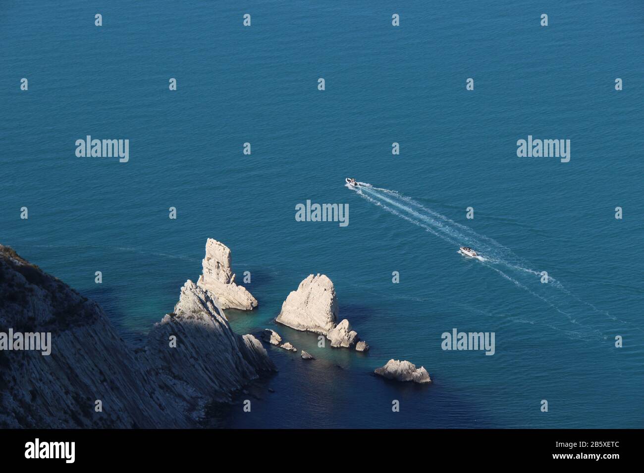 Spiaggia delle due sorelle Stock Photo