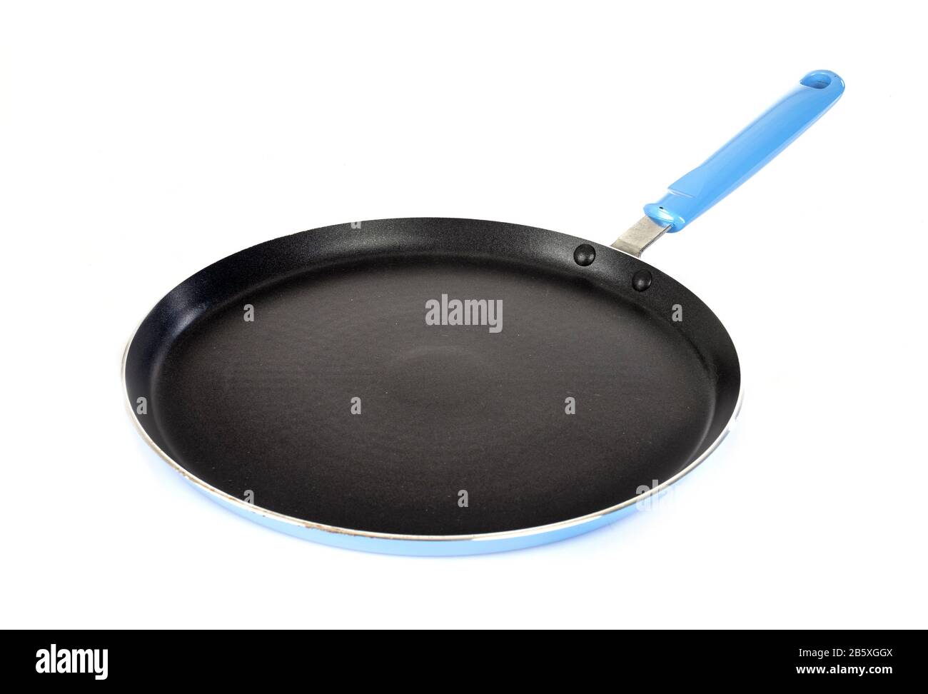 crepe pan in front of white background Stock Photo Alamy