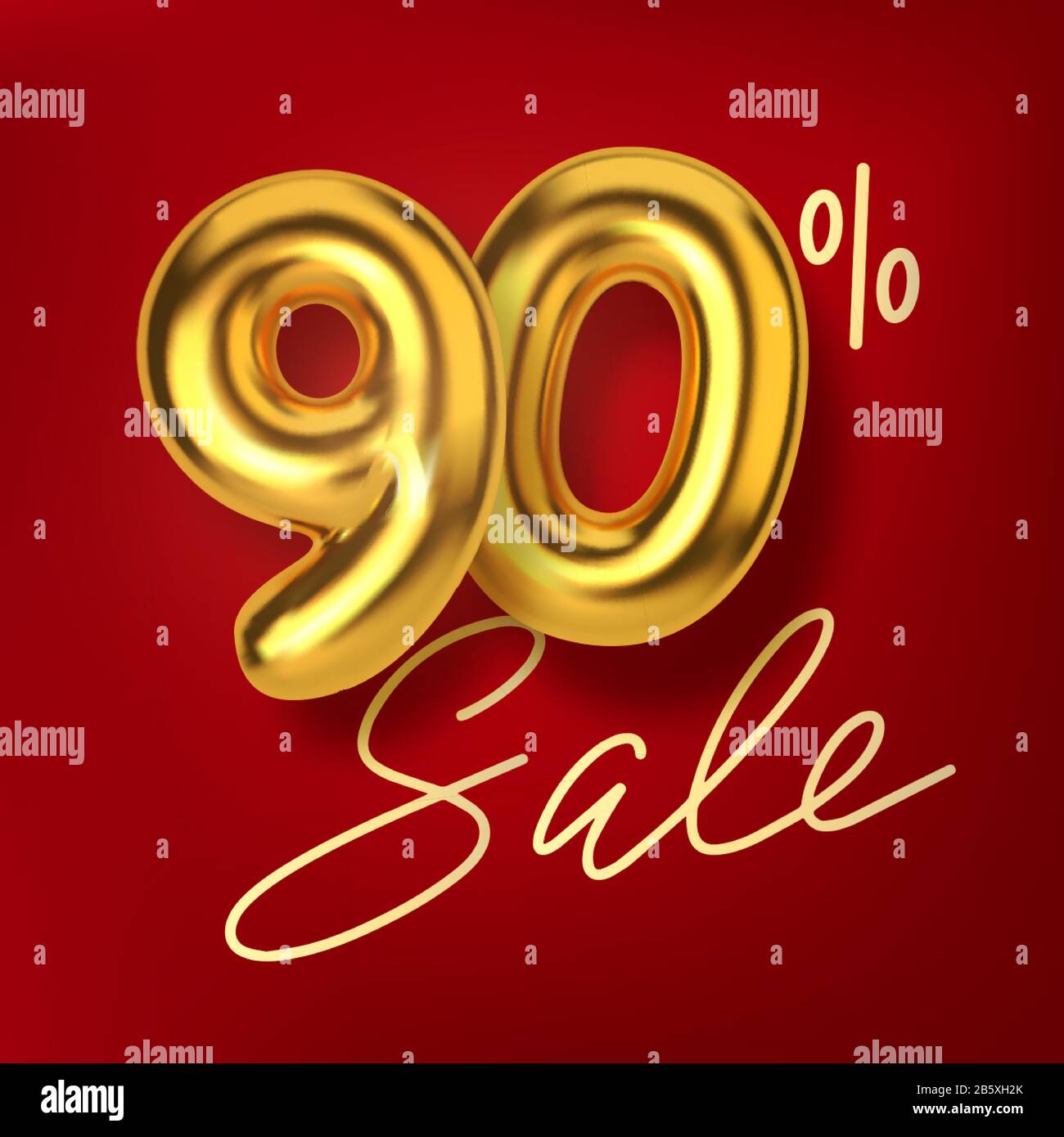 90 percent discount gold Stock Vector Images - Alamy
