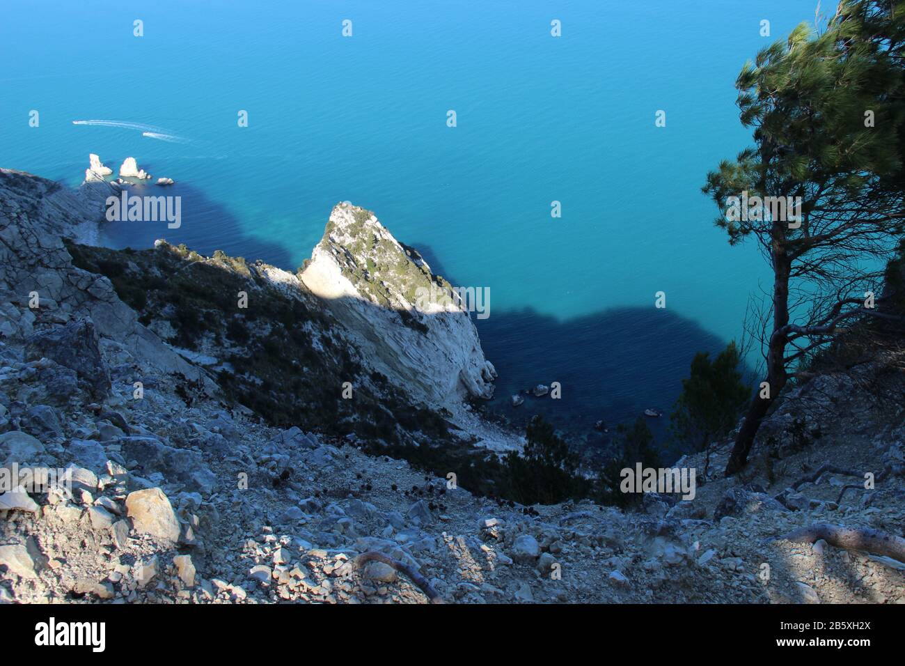 Spiaggia delle due sorelle Stock Photo