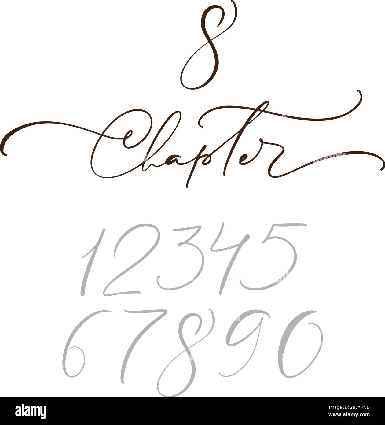 Text Chapter One And Other Numbers Calligraphy Lettering Hand Drawn Text Flourish Light Vintage Style For Wedding Book Romantic Or Drama Book Stock Vector Image Art Alamy Text Chapter One And Other Numbers Calligraphy Lettering Hand Drawn Text Flourish Light Vintage Style For Wedding Book Romantic Or Drama Book Stock Vector Image Art Alamy