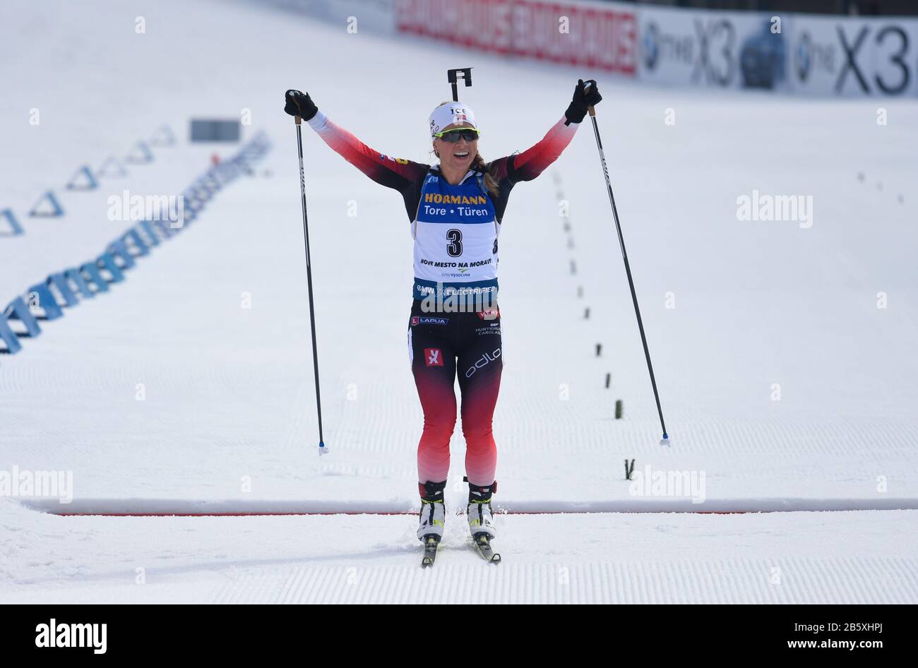 Norwegian Tiril Eckhoff won the women's 12.5 km mass start World Cup ...