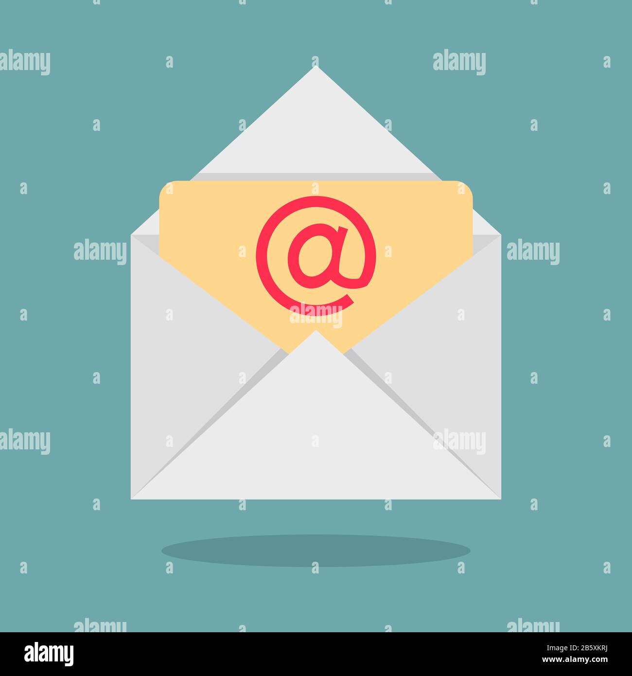 Email Vector Icon. flat design Stock Vector