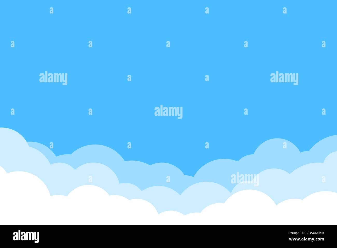 Cumulus clouds on a summer day Stock Vector Images - Alamy