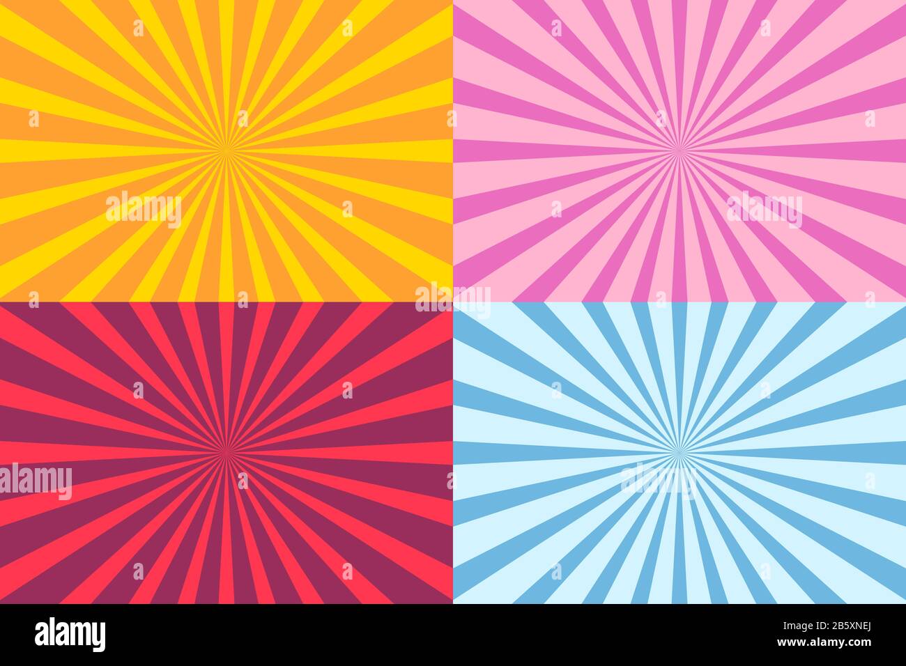 Pink orange sunburst pattern Stock Vector Images - Alamy