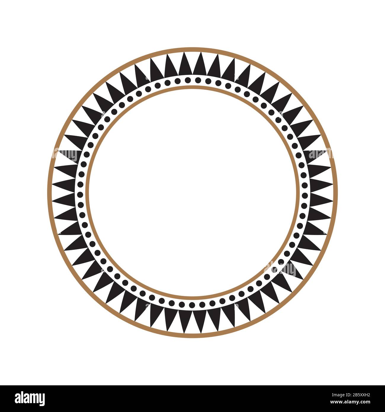 Ethnic african tribal round vector art frame Stock Vector Image & Art