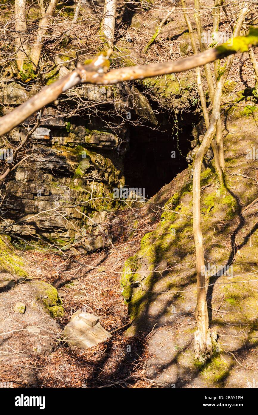 Gibsons Cave near Bowlees,Teesdale,England,UK Stock Photo