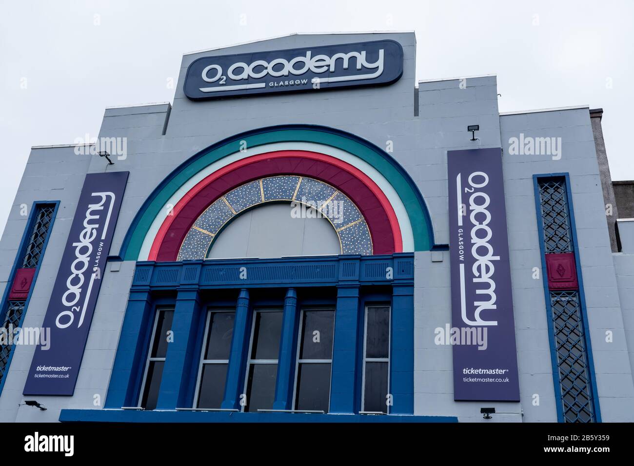 The facade of the live music venue the 02 Academy (originally the New ...