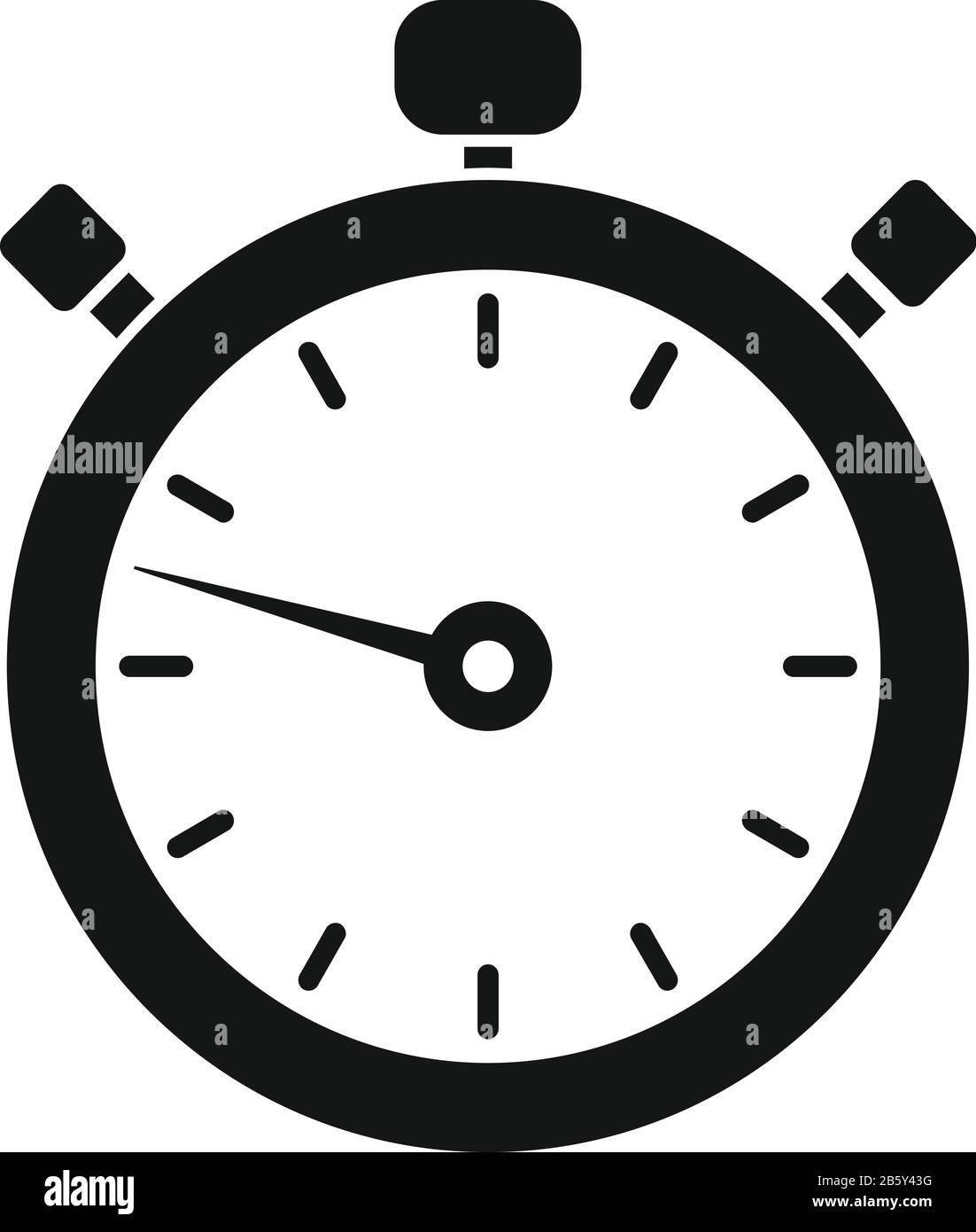 Stopwatch icon. Simple illustration of stopwatch vector icon for web ...
