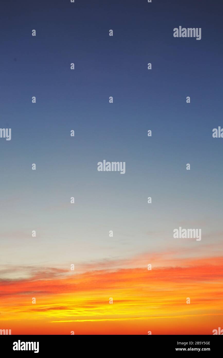 Sky background sunset Stock Photo