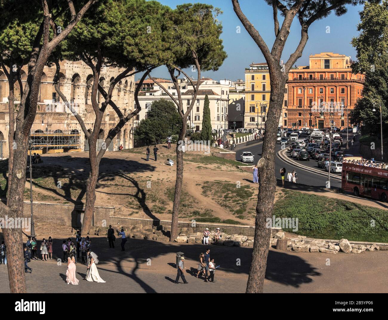 Via celio vibenna road hi-res stock photography and images - Alamy
