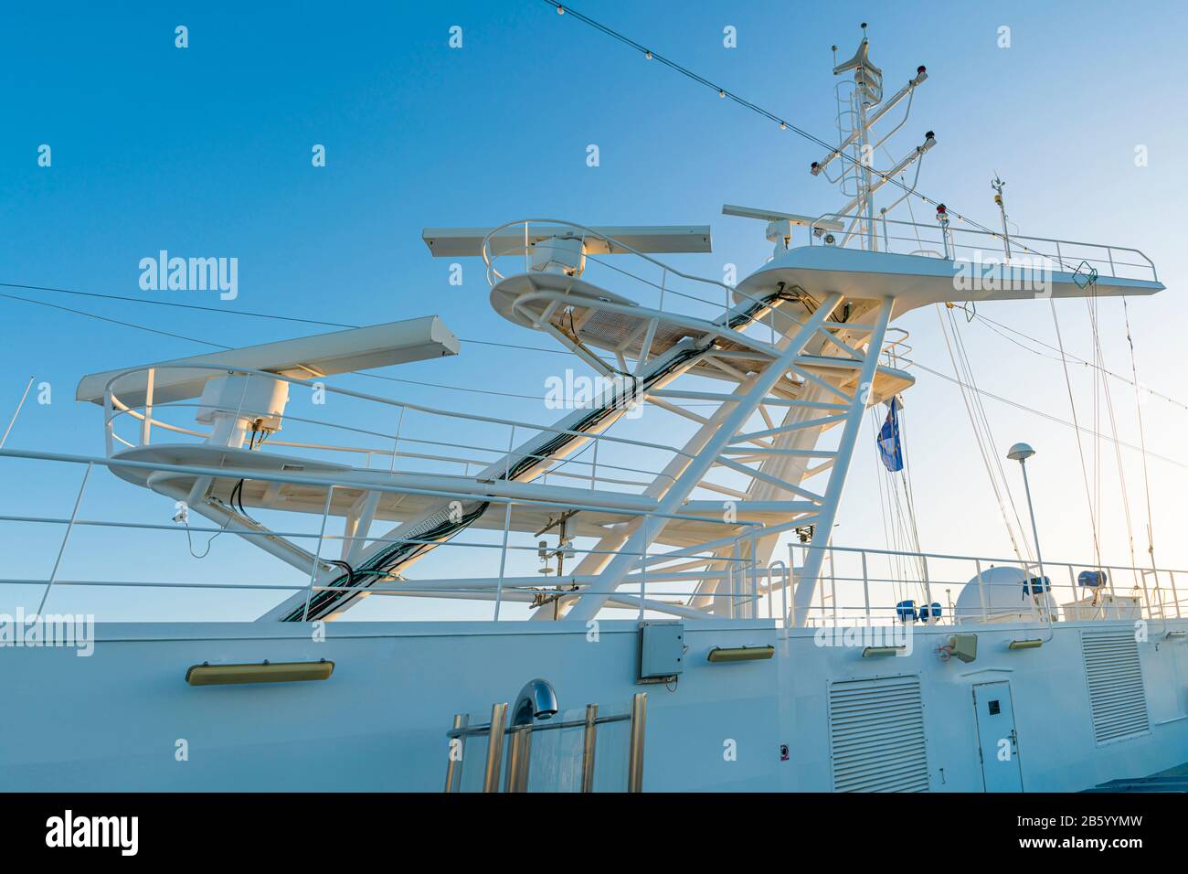 Navigation radar of cruise ship Stock Photo - Alamy