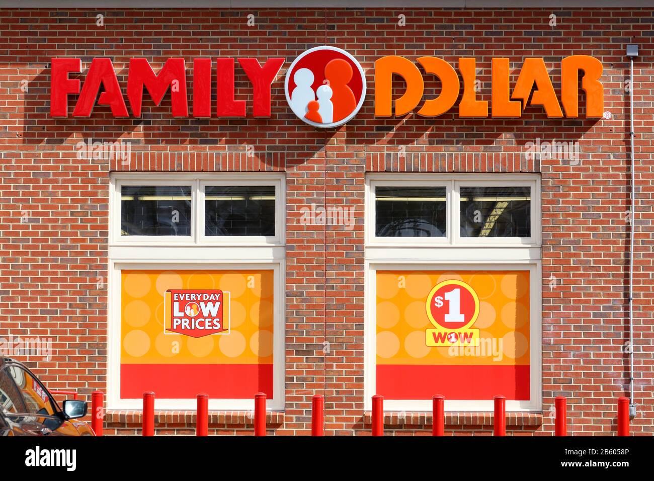 A Family Dollar store in Mt. Airy in Northwest Philadelphia, PA. Stock Photo
