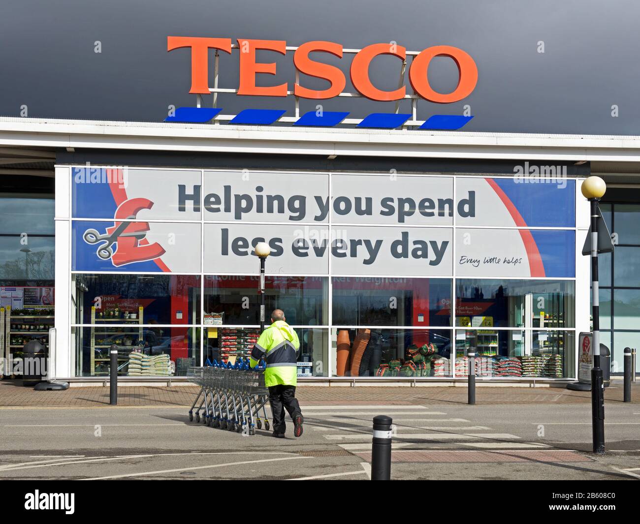 Tesco supermarket in Market Weighton, East Yorkshire, England UK Stock