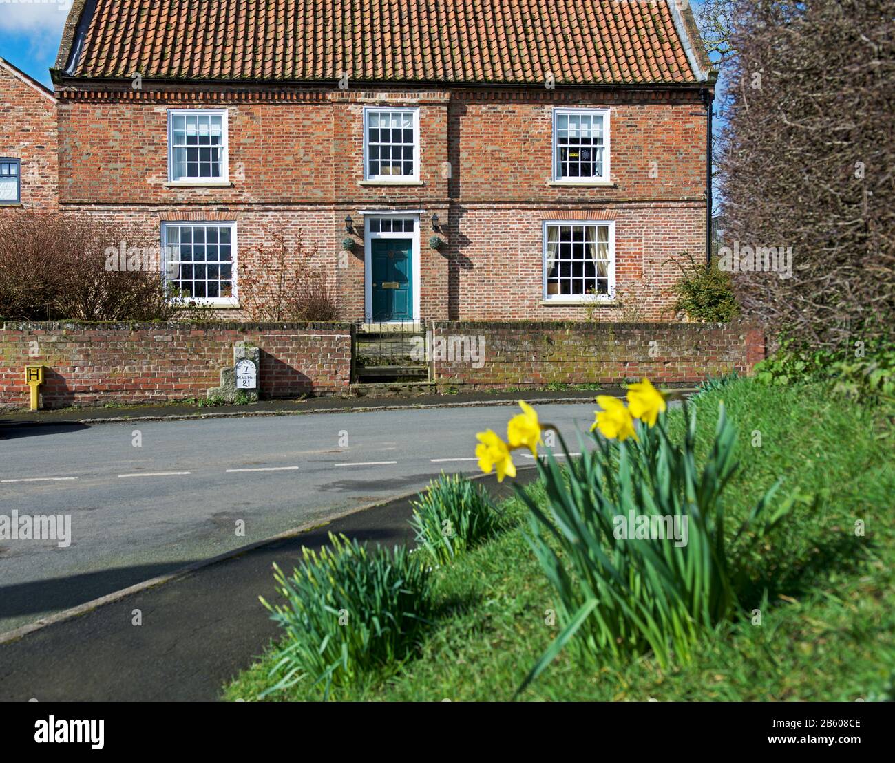 The village of Lund, East Yorkshire, England UK Stock Photo Alamy